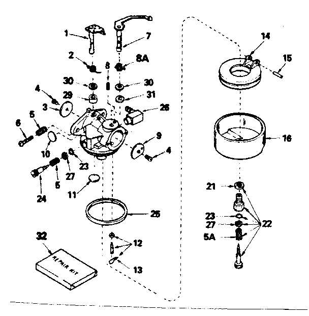 Carburetor no. 631702