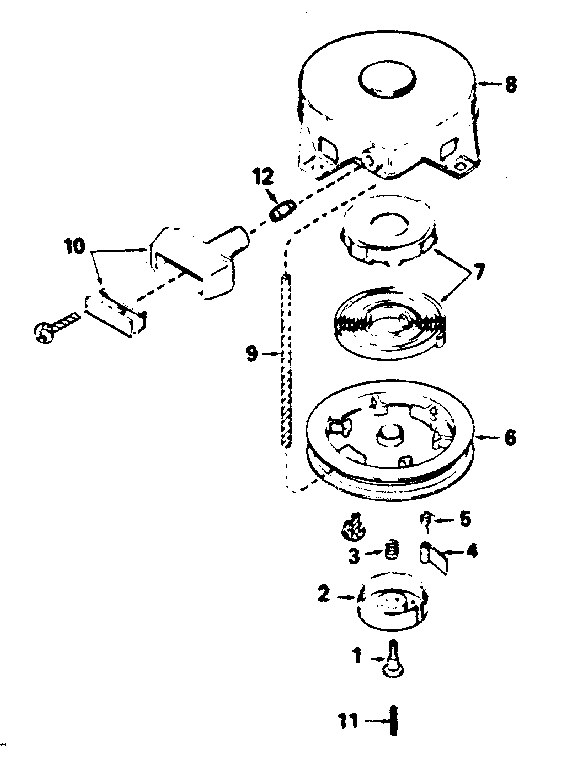 Rewind starter no.590420a
