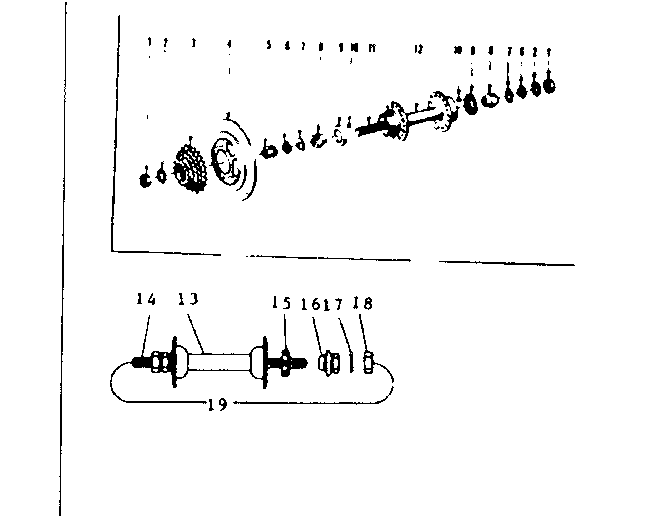 Front & rear hub parts
