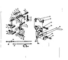 Sears 502473511 front & rear caliper hand brake diagram