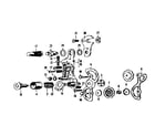 Sears 502473520 front & rear caliper hand brake diagram