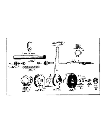 Shimano click-stick front shifter parts