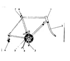 Sears 502474050 frame assembly diagram