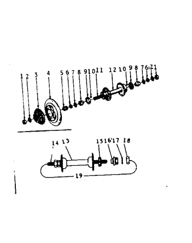 Rear & front hub parts