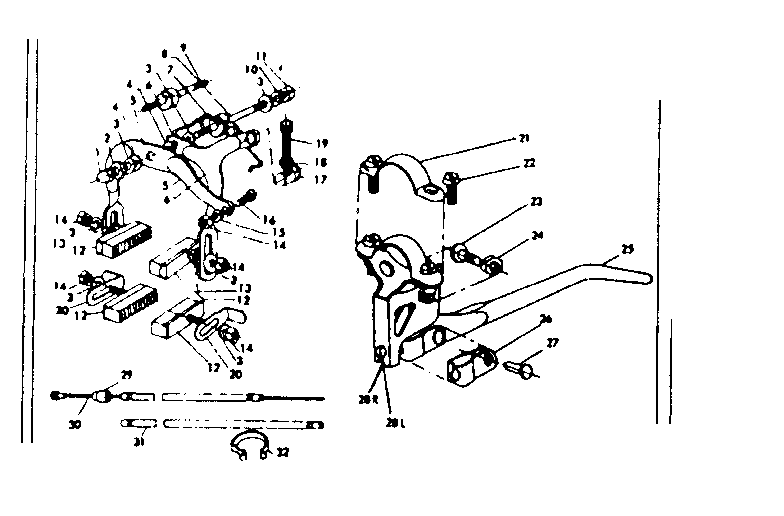 Front & rear caliper hand brake