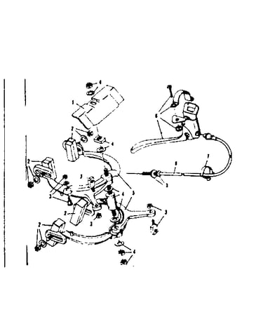 Dual rear caliper hand brake