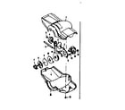 Sears 502477250 front shifter parts w knob & housing diagram