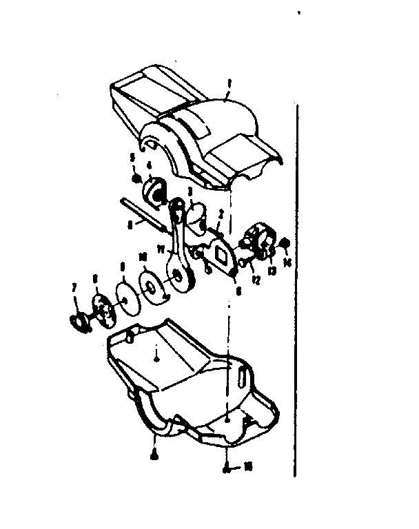 Front shifter parts w knob & housing