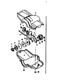 Front shifter parts w knob & housing