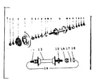 Sears 502477250 front & rear hub parts diagram