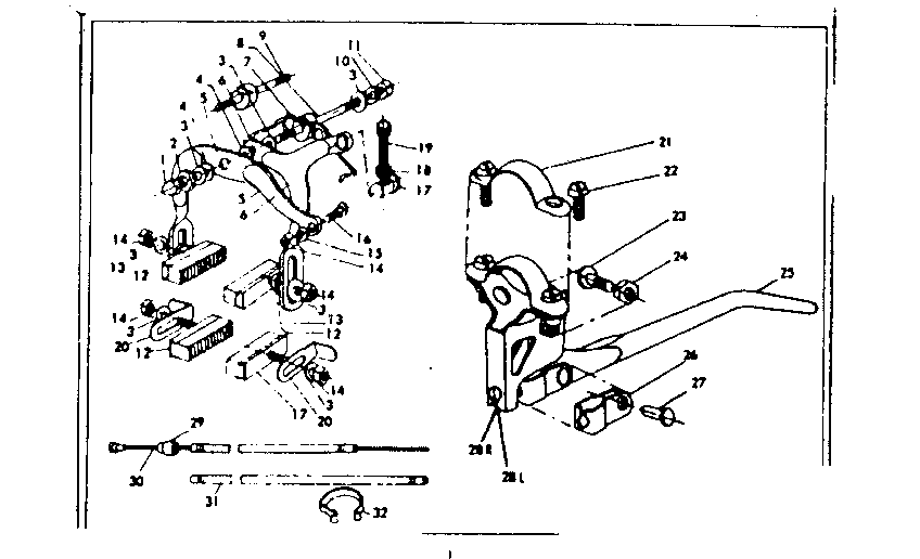 Front and rear caliper hand brake
