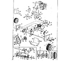 Craftsman 53682560 engine and wheel assembly diagram
