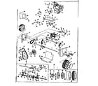 Craftsman 53682563 engine and wheel assembly diagram