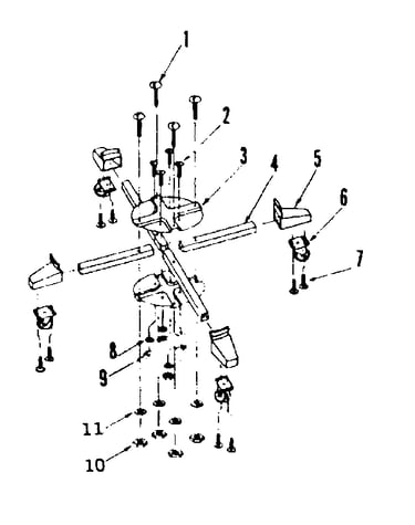 4 wheel caster asm