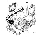 Kenmore 158162 feed regulator and shuttle assembly diagram