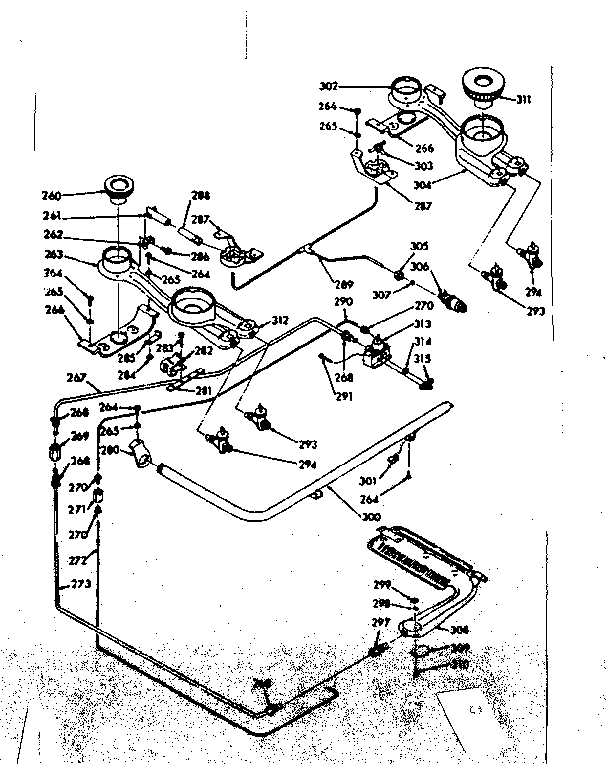 Burner section