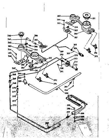 Burner section