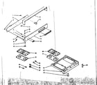 Kenmore 1037326700 backguard and main top section diagram