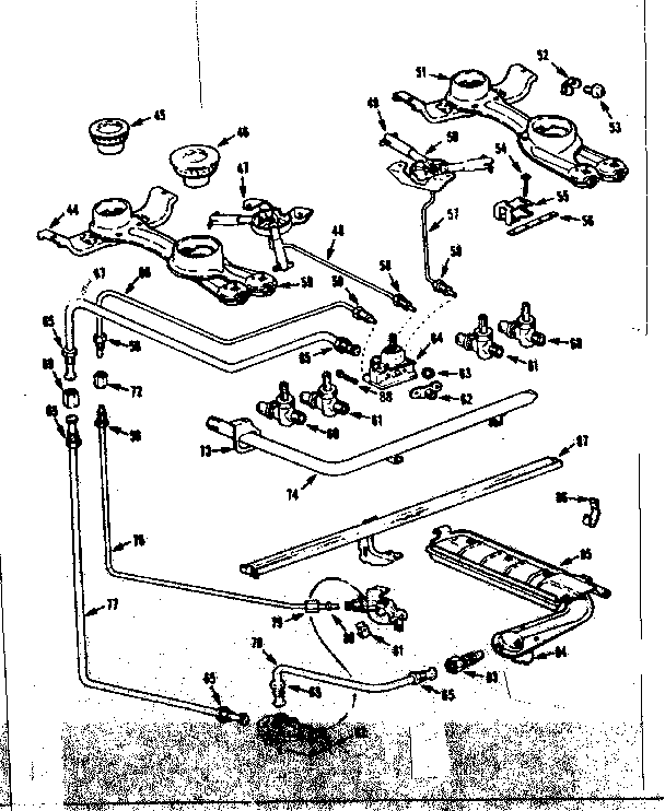 Burner section