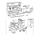 Kenmore 1037366642 backguard and maintop section diagram
