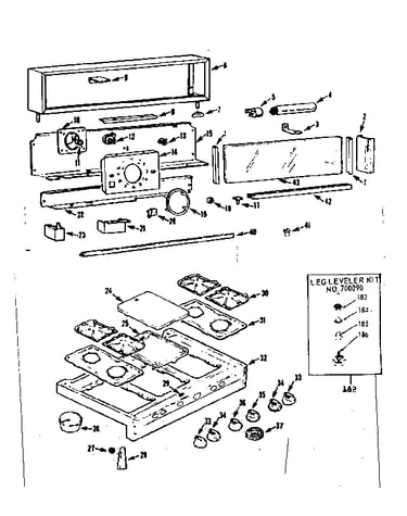 Backguard and maintop section