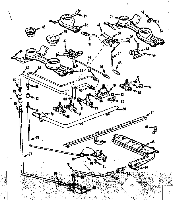 Burner section