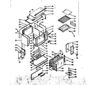 Kenmore 1037506700 upper oven body section diagram