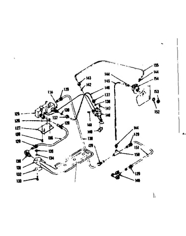Upper oven burner section