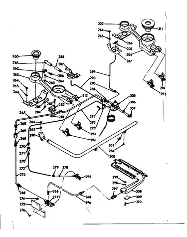 Lower burner section