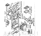 Kenmore 1037526740 upper oven body section diagram