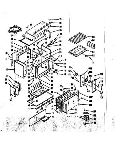 Upper oven body section