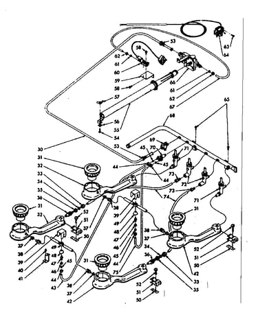 Burner section