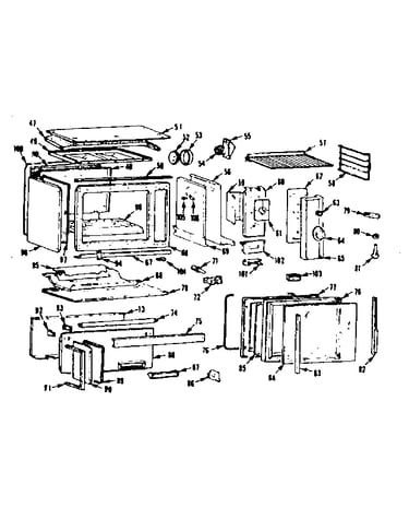 Eye level oven