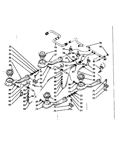 Top burner section