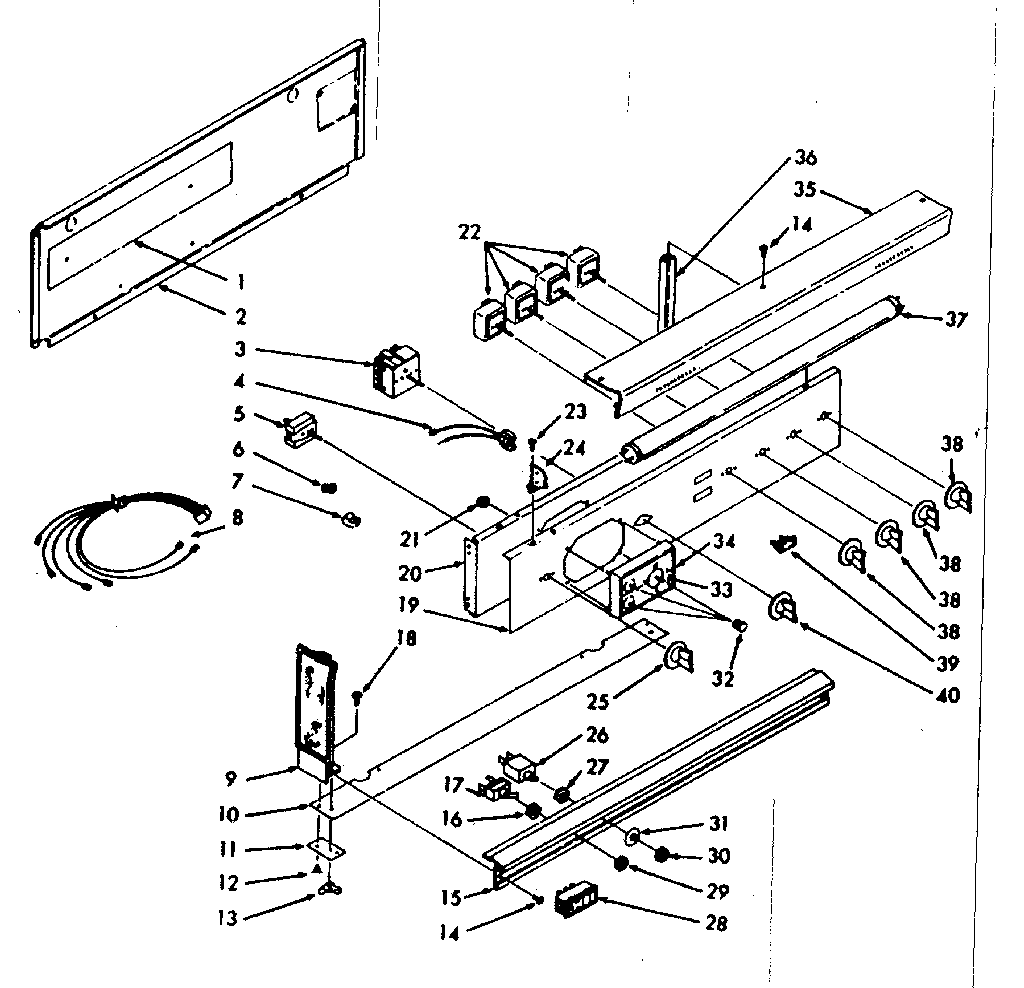 Backguard section