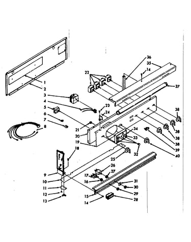 Backguard section