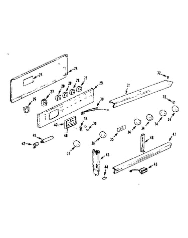 Backguard section