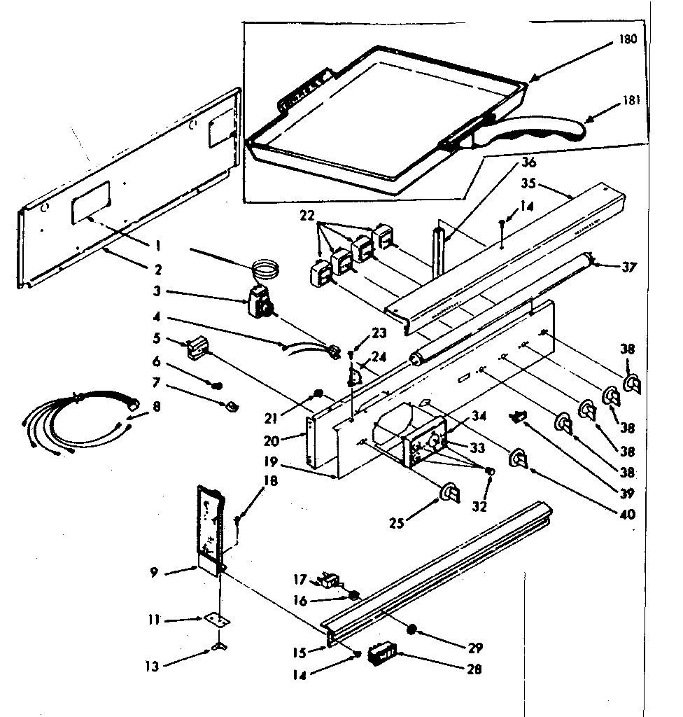 Backguard section