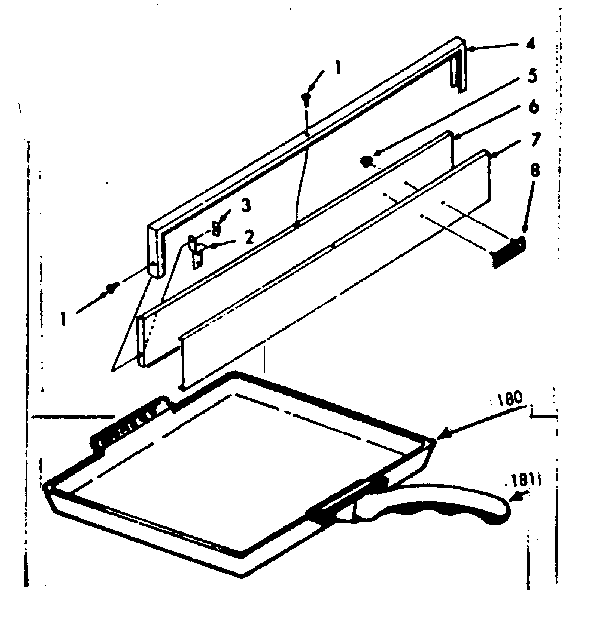 Backguard section