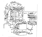Kenmore 1039366741 body and oven element diagram
