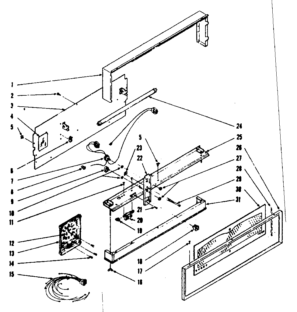 Backguard section