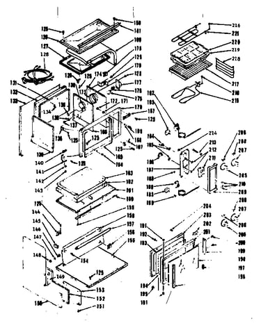 Upper oven body section