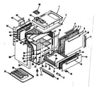 Kenmore 1197296700 body section diagram