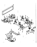Backguard and top burner section