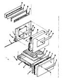 Backguard and door section