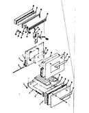 Backguard and door section
