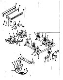 Backguard and top burner section