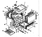Kenmore 1198386740 body section diagram