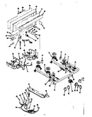 Backguard and top burner section