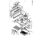 Kenmore 1199236700 top section diagram
